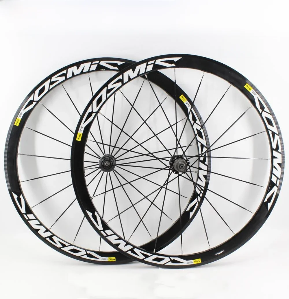 AliExpress Newest 700C 40mm Road bike 6061 Aluminum alloy bicycle wheelset clincher rim Thru Axle center lock