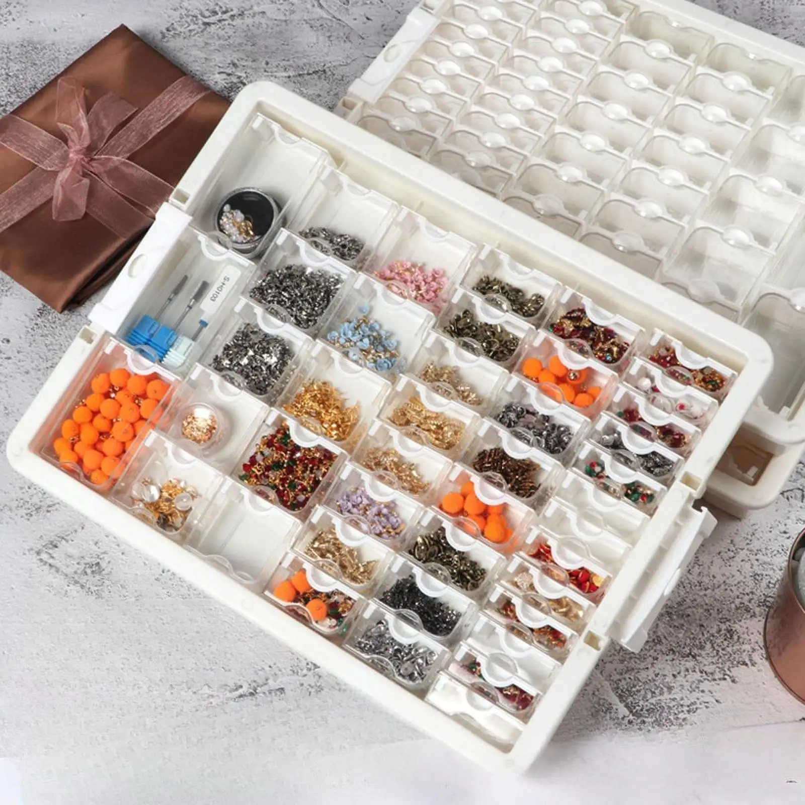 

Jewelry Storage Box Rice Beads Beads Bead Storage Jar Portable Bead Organizer Box For Small Items Nail Diy Crafts Jewelry Displa