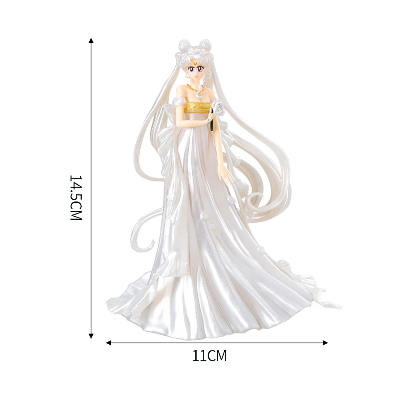 Sailor Moon Princess Serenity & Neo Queen Serenity Figure Set | Moon Castle Scene Statue Desktop Decoration Gift for Anime Fans - view 4