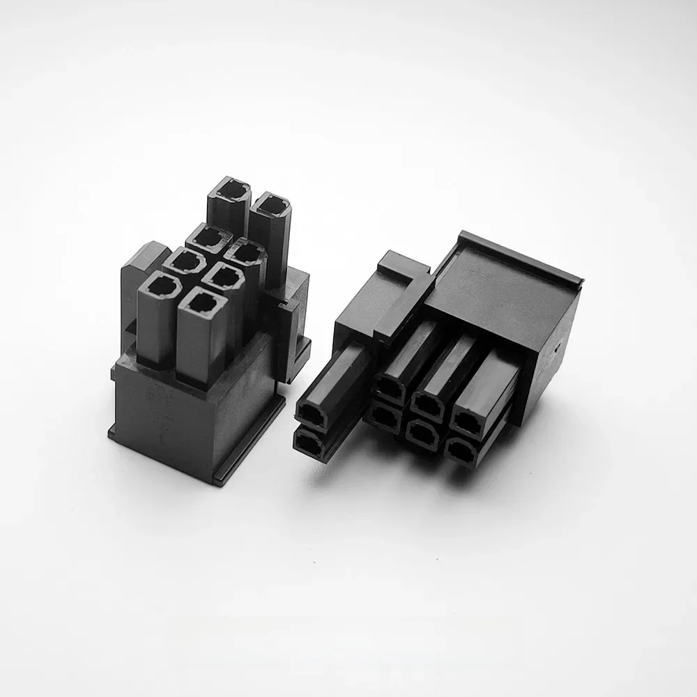 5557 4.2mm czarny 6 + 2PIN 8P 8PIN męski dla komputer stancjonarny ATX karta graficzna GPU PCI-E PCIe złącze zasilania plastikowa powłoka obudowa — zdjęcie 2