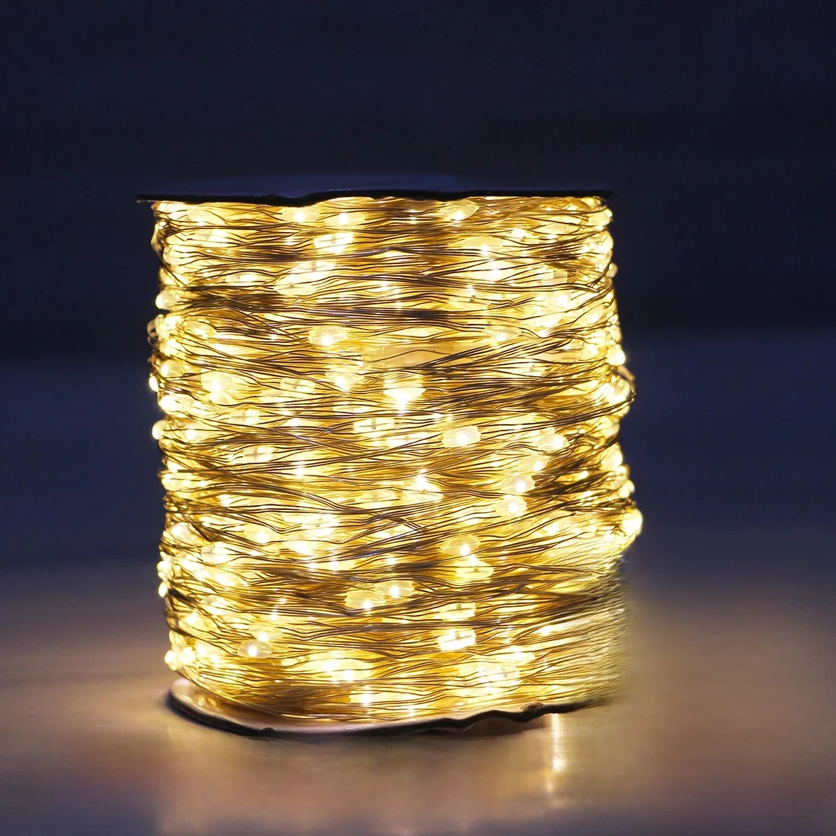 Lampki LED 50M/120M na srebrnym drucie, lampki choinkowe, girlanda świąteczna do dekoracji ulic, patio, drzew, ogrodów, na kemping, imprezy. — zdjęcie 2