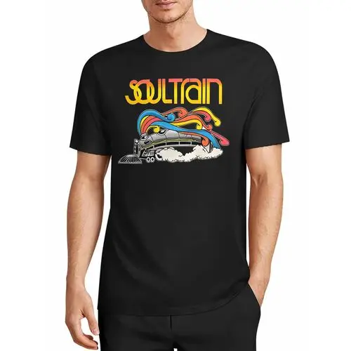 American Retro Soul Train Steam Train Nostalgic T-Shirt
