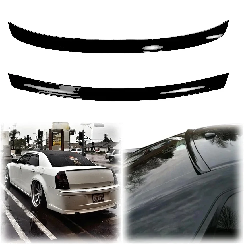 2005 2006 2007 2008 2009 2010 Voor Chrysler 300 300c Abs Achtervleugel Spoiler Dak Vleugel Lip Glanzend Zwart Auto Accessoires Bodykit - afbeelding 2
