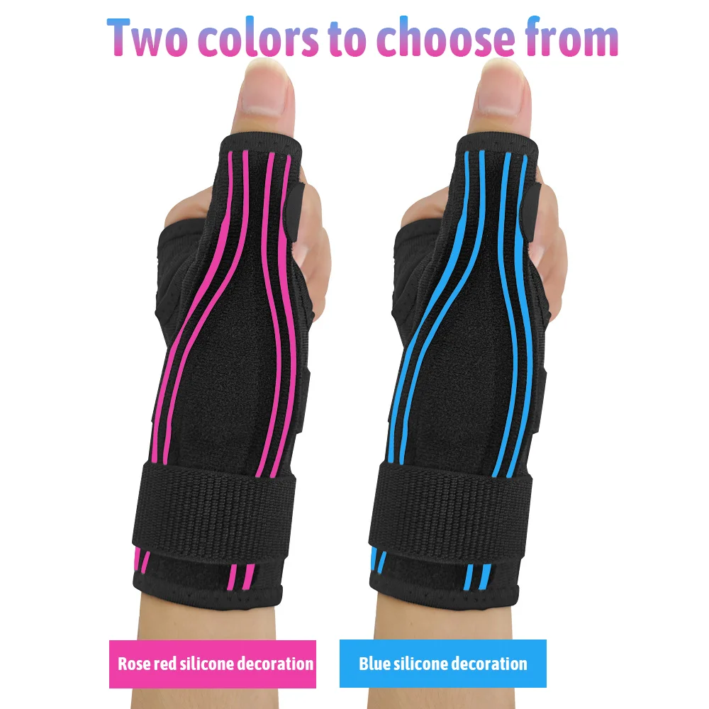 1 PC flexible splint thumb fixation protector for tendonitis and arthritis, breathable thumb sports protector, suitable for l
