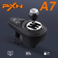 PXN A7 Gaming Gear Shifter 6 +1 Shift Lever with Handbrake Button and Shift Button for High & Low Gear For PC Windows 7/8/10/11