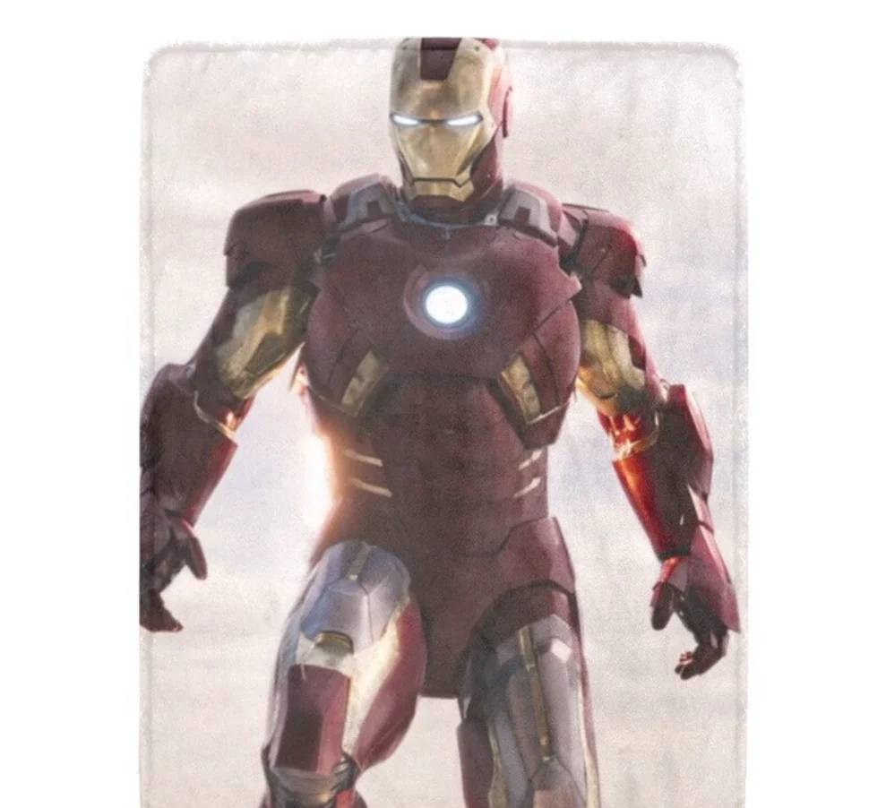 HUGE BEST PRICE Iron Man Blanket Fleece Travelling Super Hero Birthday Gifts Mothers Fathers Day Blanket for Boy Girl Home