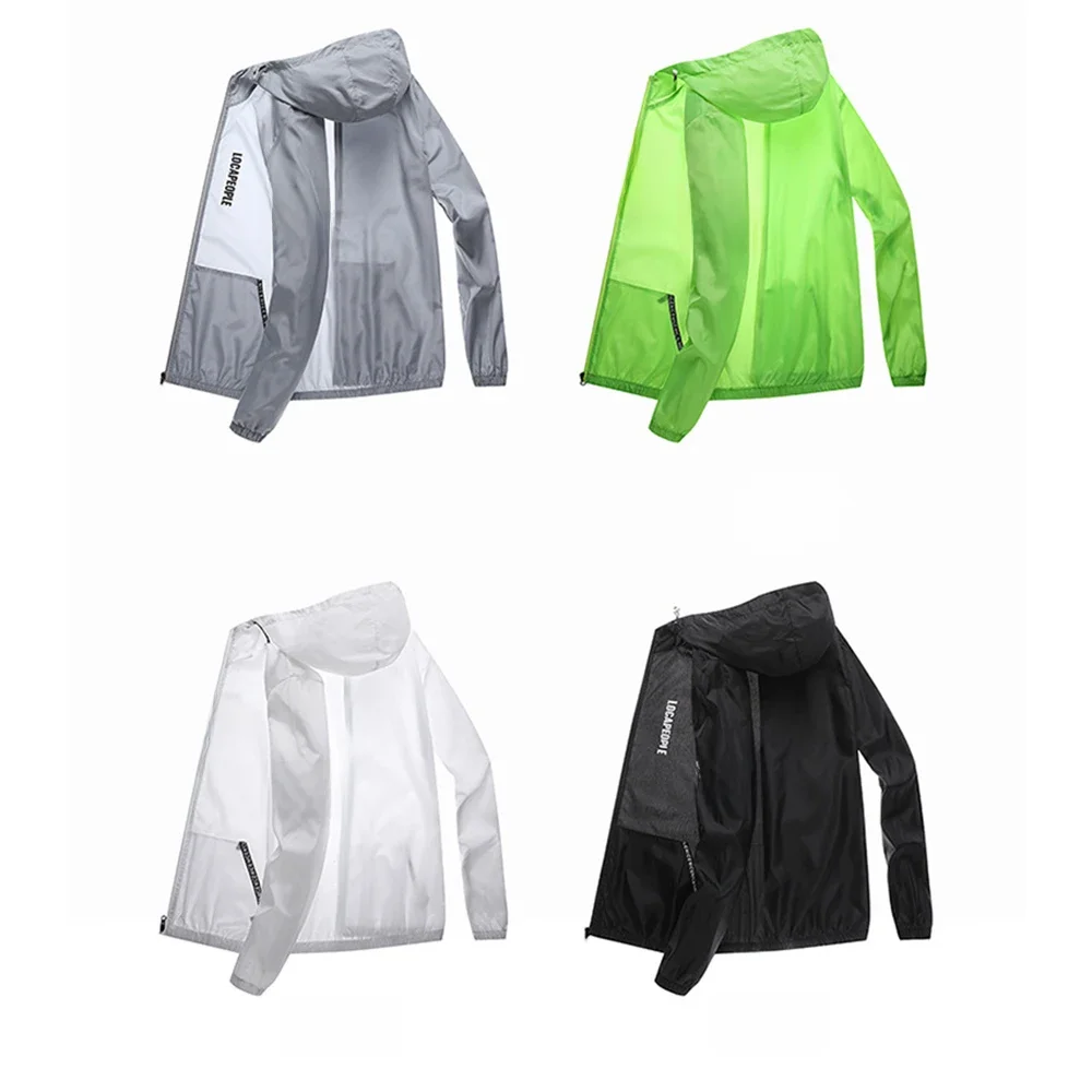 Protection solaire homme été cyclisme veste sport décontracté jeunesse manteau Anti-UV Sports de plein air Fitness course Train à manches longues pêche