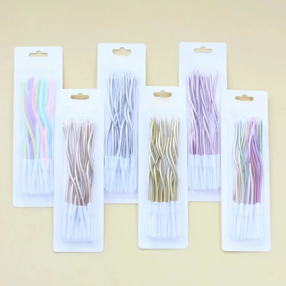 Gâteau en spirale pour fête d'anniversaire, gâteau long et fin, décoration de mariage, ci-après les, 12 pièces, 48 pièces, 1 étui