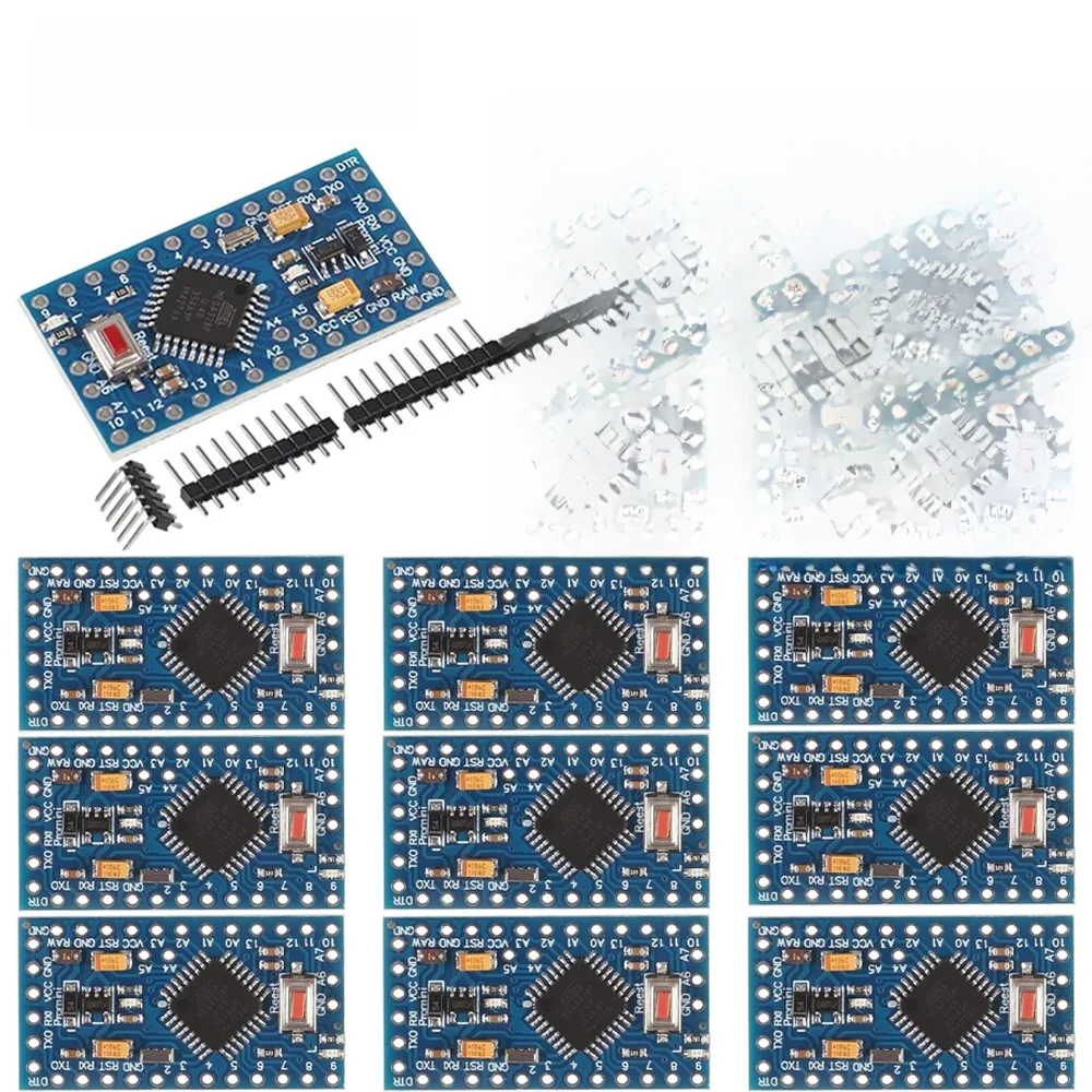 1-10 sztuk Pro Mini 328 Atmega328P 3.3V 5V 16MHZ ATMEGA328 328P Mini ATMEGA328 5V/16MHz dla Arduino kompatybilny z modułem Nano — zdjęcie produktu 7