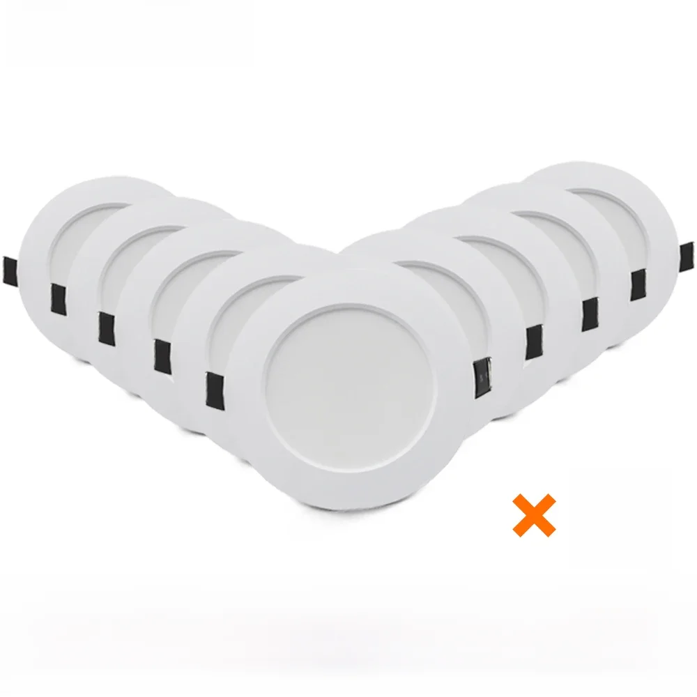 10 pièces/lot LED Downlight 220V encastré rond plafond Dowm lumière chambre salon intérieur pour la décoration intérieure éclairage LED Spot lampe