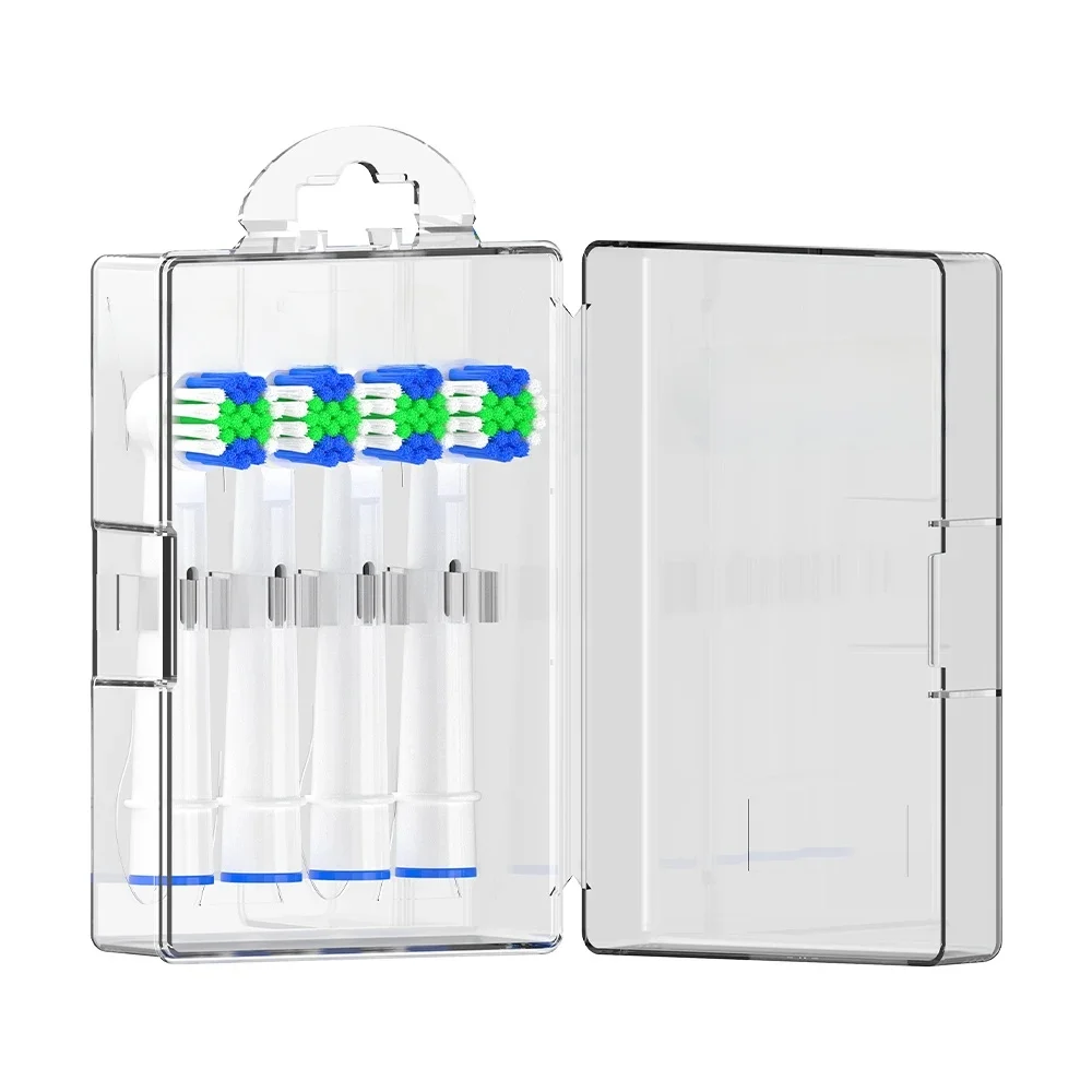 Têtes de brosse à dents, étui de voyage pour Oral B, Philips et autres têtes de brosse à dents électrique, boîte de rangement de protection anti-poussière pour tête de brosse
