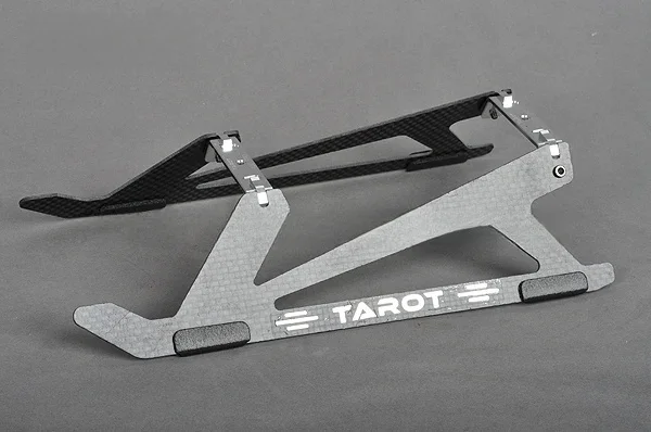 CF – jeu de patins d'atterrissage en Fiber de carbone, pour Trex 450 450PRO 470 450L 480 470L RC hélicoptère Heli Tarot aligner Turnigy KDS GL470 TL2775