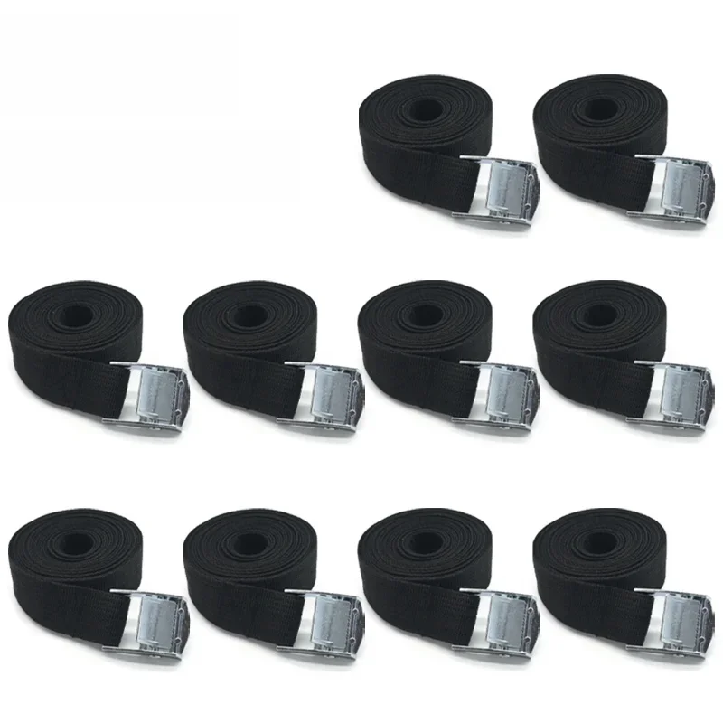 AliExpress NONE 5M Cargo Straps With Buckle Tie-Down Belt for Motorcycle Car Bicycle Metal Tow Rope Strong Ratchet Fixing Belt for Luggage Bag