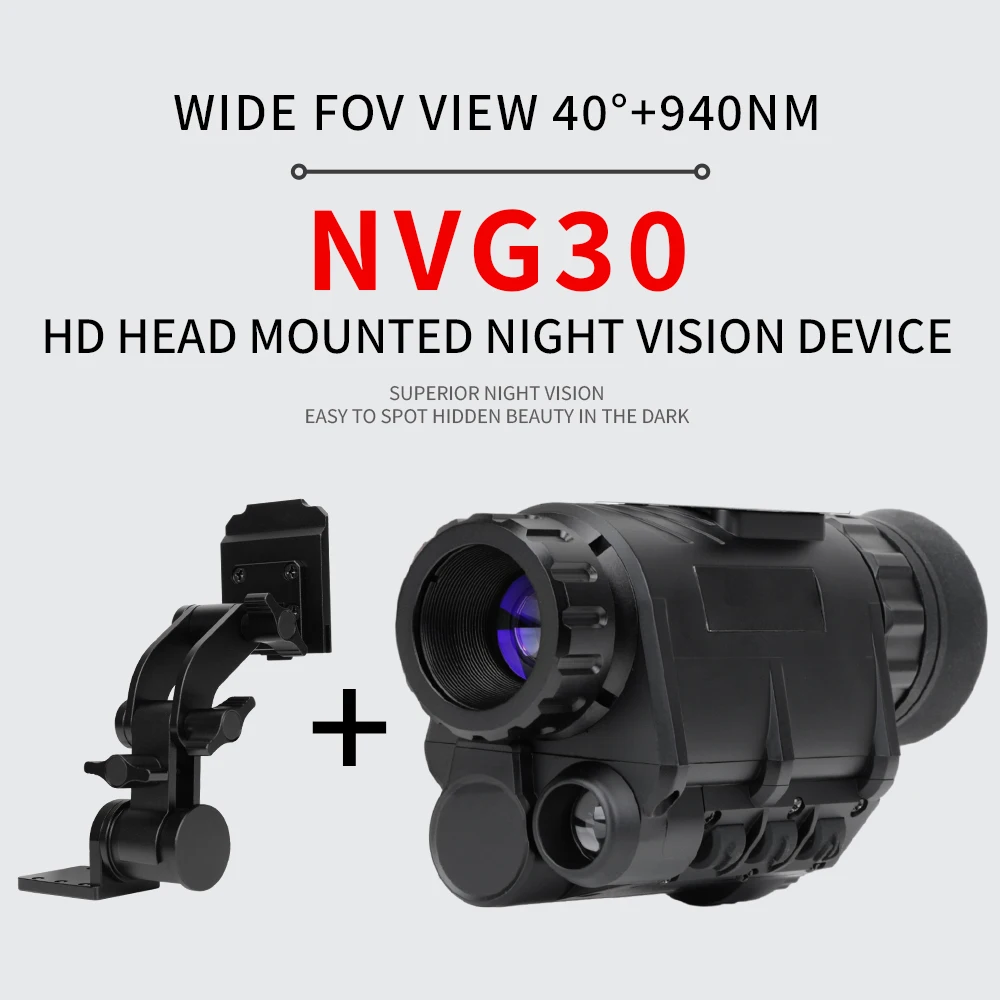 

NVG30 Night Vision Scope gen3 NVG10 High Power Helmet Night Vision Goggles Long Range Infrared Digital Night Vision Monocular