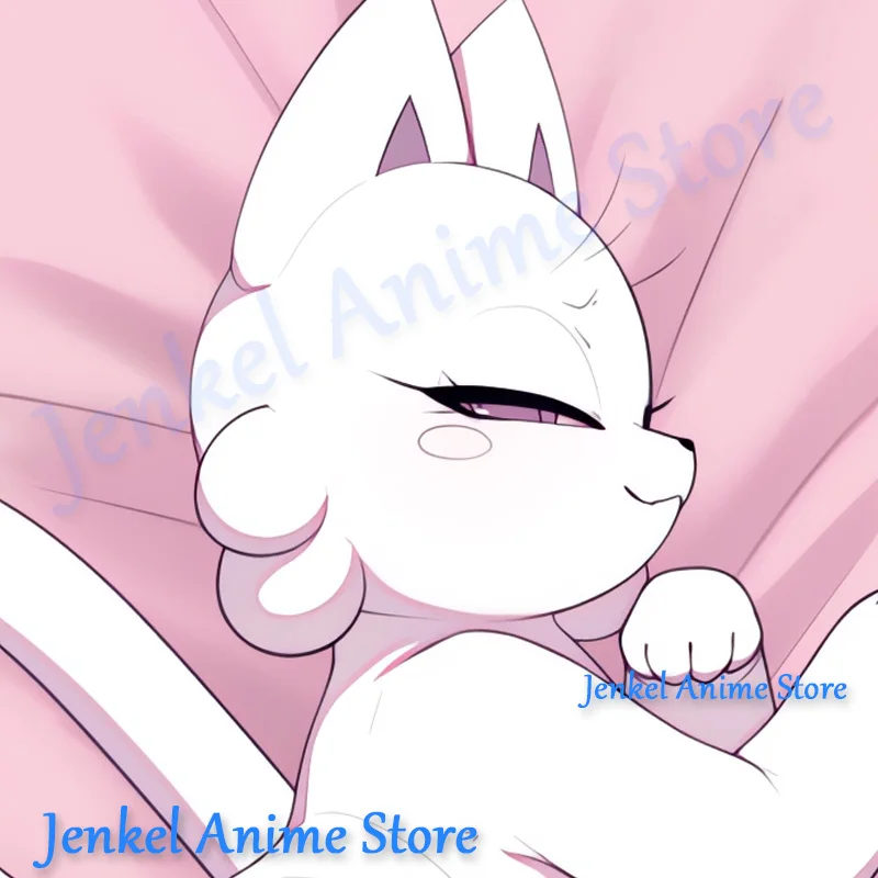 Dakimakura Lotion Cat (kekitopu) Anime Cute Furry Pillowcase Life Size Double Sided Print Body Pillow Cover