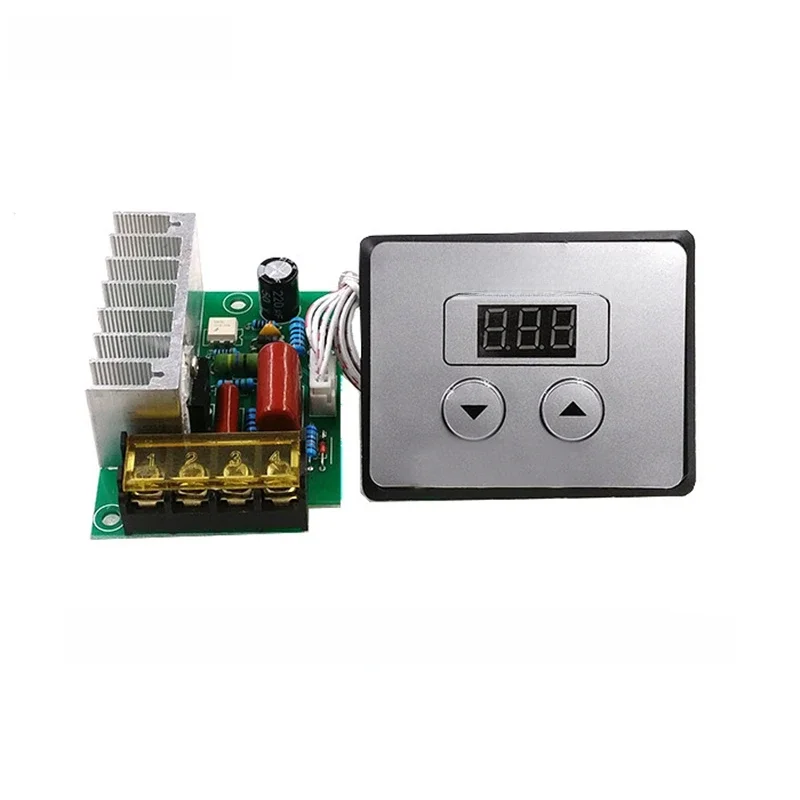 4000W 220V AC SCR Regulator napięcia ściemniacz silnik elektryczny prędkość temperatura kontroler + cyfrowy metrów dla bojler silniki — zdjęcie 2