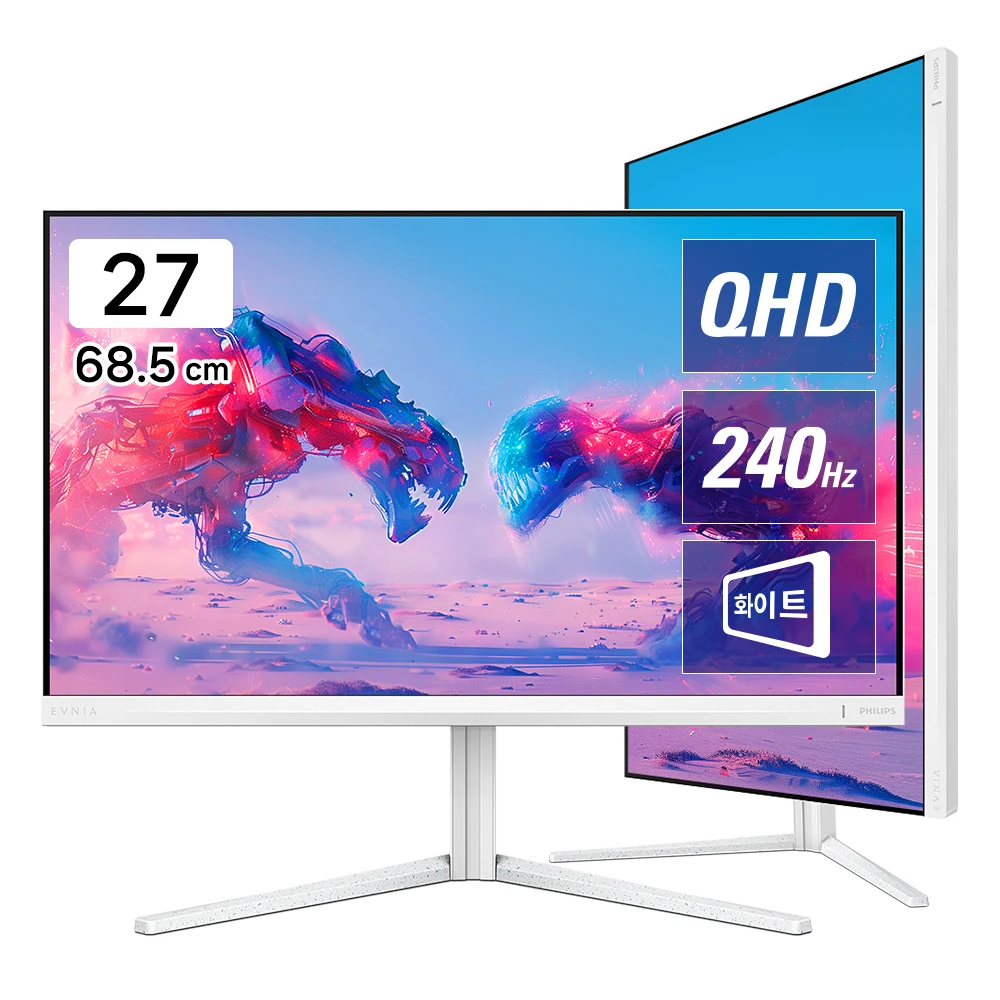 Philips Ebnia 27M 2N 5511P QHD 240 HDR 400 Gaming White Fit Monitor