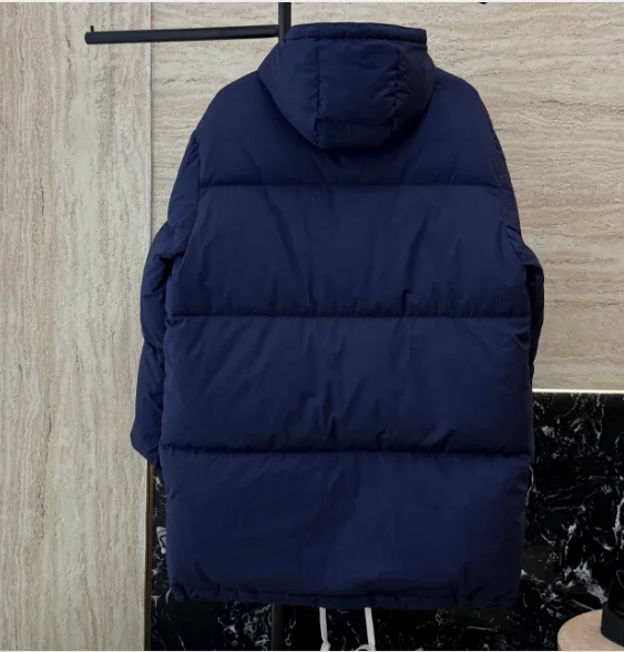 

25 Autumn/Winter New Casual Warm Women's Long Down Cotton Jacket with Hooded Drawstring Waist Warmth Coat