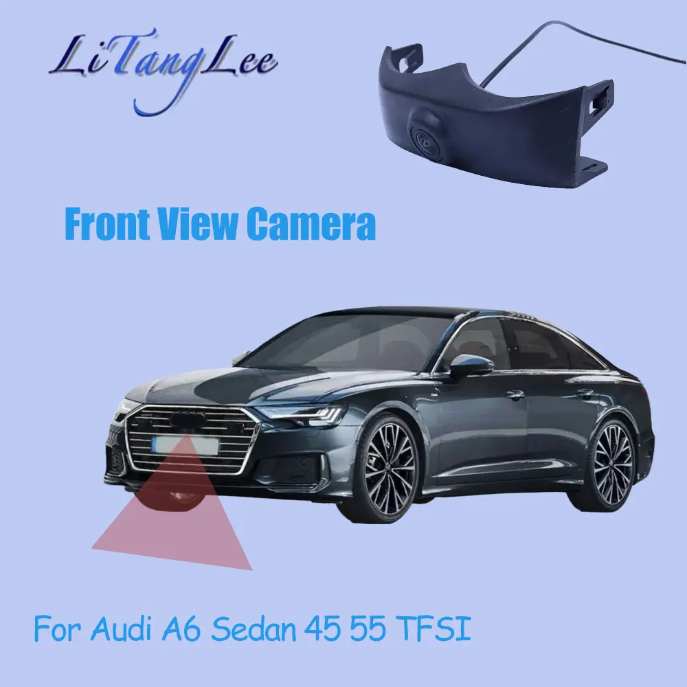 

Для Audi A6 седан 45 55, TFSI, автомобильный логотип, камера переднего вида, ночное видение, HD, водонепроницаемая, широкоугольная, для слепых зон, парковочная камера
