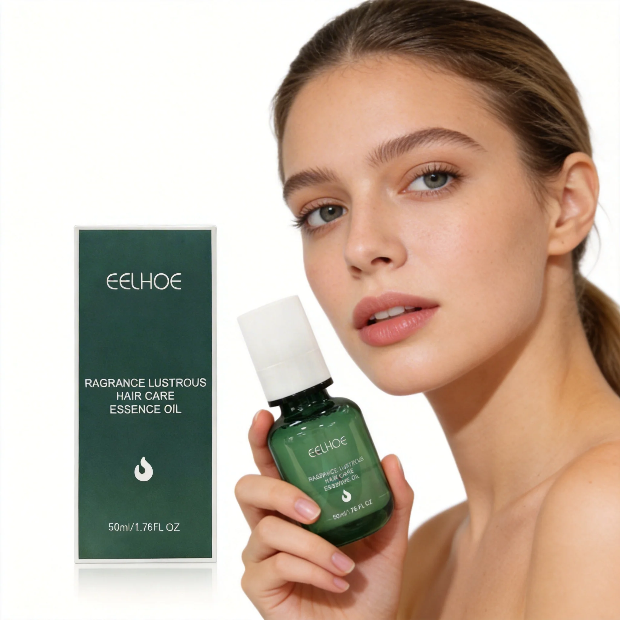 

EELHOE 50ML Ragrance Lustrous Hair Care Essence Oil For Women Non Greasy Deep Nourish Repair Damaged Frizz Hair Add Shine