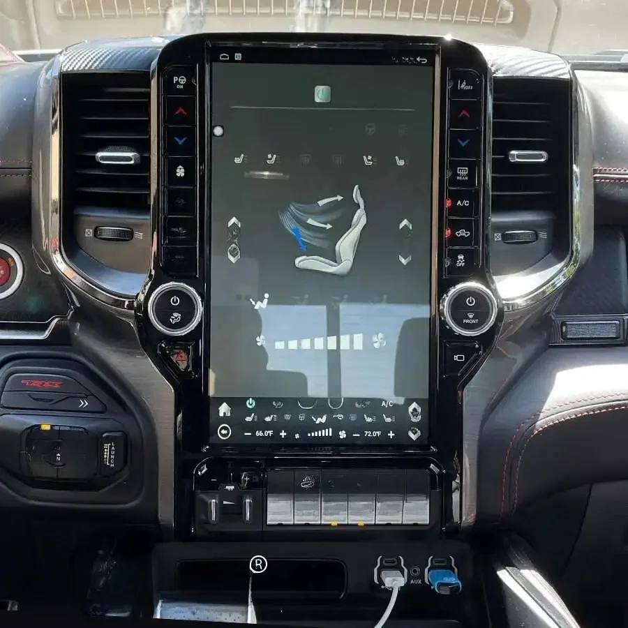 Voor Dodge Ram 1500 2500 3500 2019 2020 2021 2022 2023 Autoradio Multimedia Speler Android 1din Bluetooth Scherm Audio Dsp Stereo - afbeelding 2