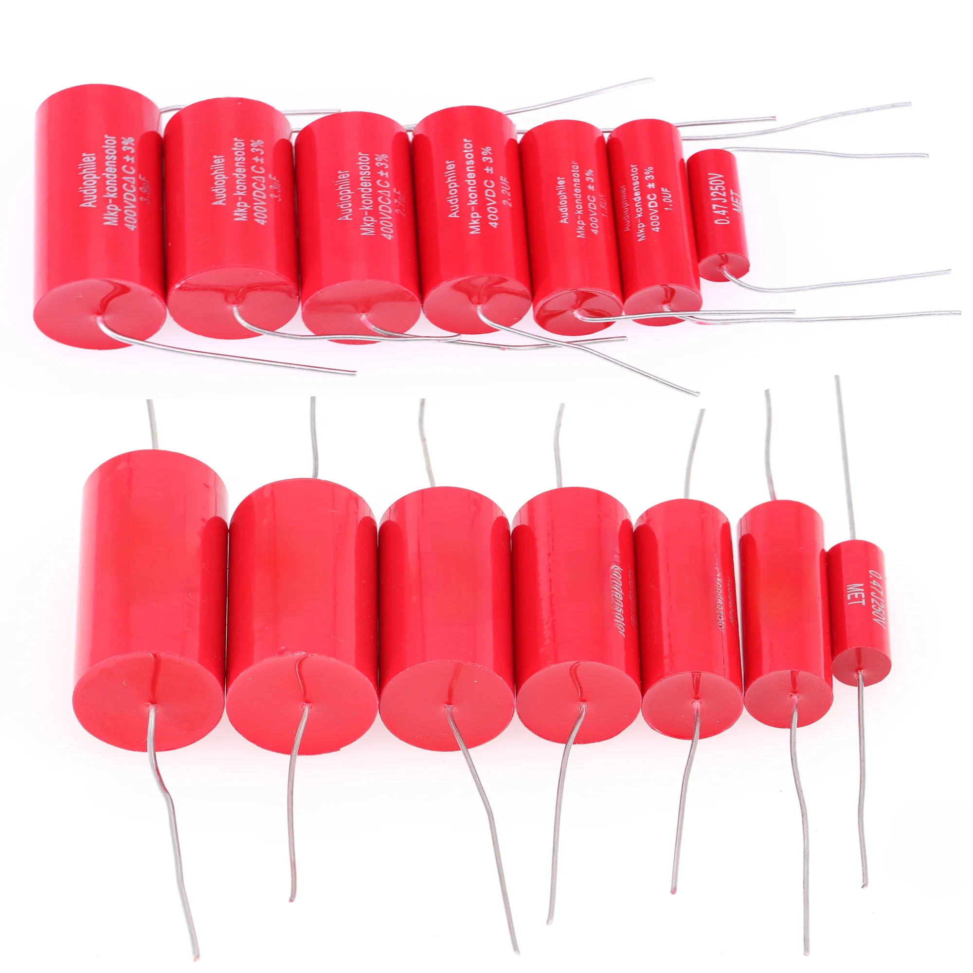 1 szt. Audiophile'owski kondensator osiowy MKP Audio 250V 400V 630V 4.7UF/400V 10UF 1.0UF 1.5UF 6.8UF 8.2UF Kondensator do podziału częstotliwości — zdjęcie produktu 7