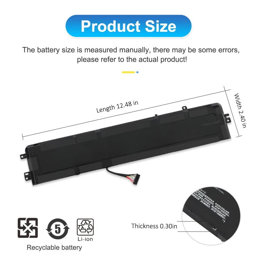 ETESBAY L14M3P24 Laptop Batterij 45WH/4050mAh Voor Lenovo IdeaPad Y700-14ISK 700-15ISK 700-17ISK Legioen Y520-15IKBA L16S3P24