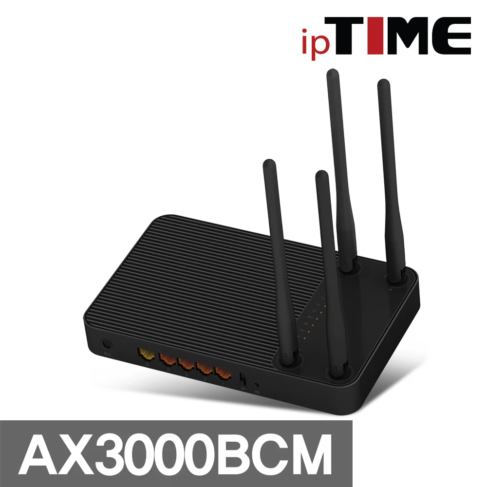 EFM ipTIME AX3000BCM Dual Band (5GHz 2402Mbps + 2.4GHz 574Mbps) Broadcom BCM6756 Quad Core CPU with/DDR3 256MB