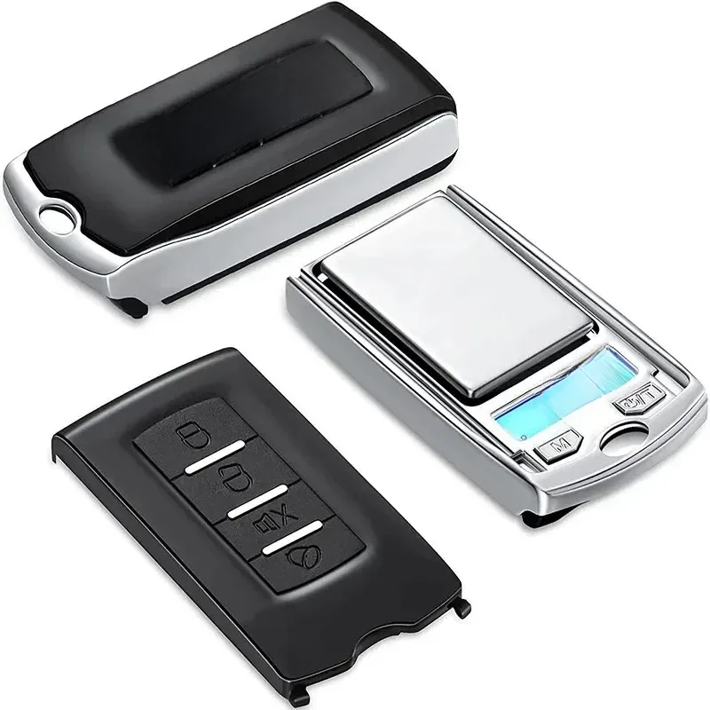 Mini balança eletrônica digital de bolso, pesagem de precisão portátil, display LCD retroiluminado