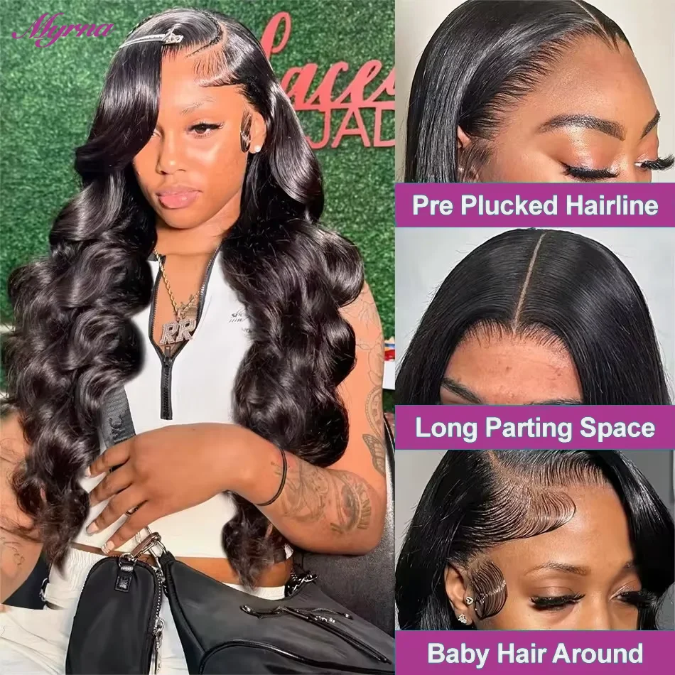 13x4 HD 레이스 프론탈 바디 웨이브 가발, 프리  - Hd Lace Frontal Wig Human Hair Pre Plucked 리뷰 및 가격
