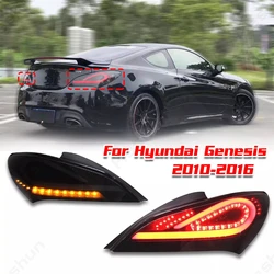 Pair LED Tail Light For Hyundai Genesis Coupe 2009 2010-2018 Rohens Coupe Taillights Taillamp Rear Lamp Brake Fog Light Assembly