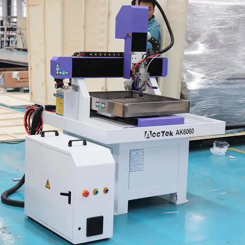 CNC router 4 axis atc metal engraving machinery engraving machine for metal AK4040 AK6060