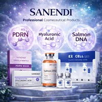 Suero de ADN de Salmón PDRN, Ácido Hialurónico, Potenciador de la Piel, Esencia EX-NAD+PLA, Suavizante, Cuidado de la Piel Coreano, Mascarilla Hidratante, Sanendi Beauty