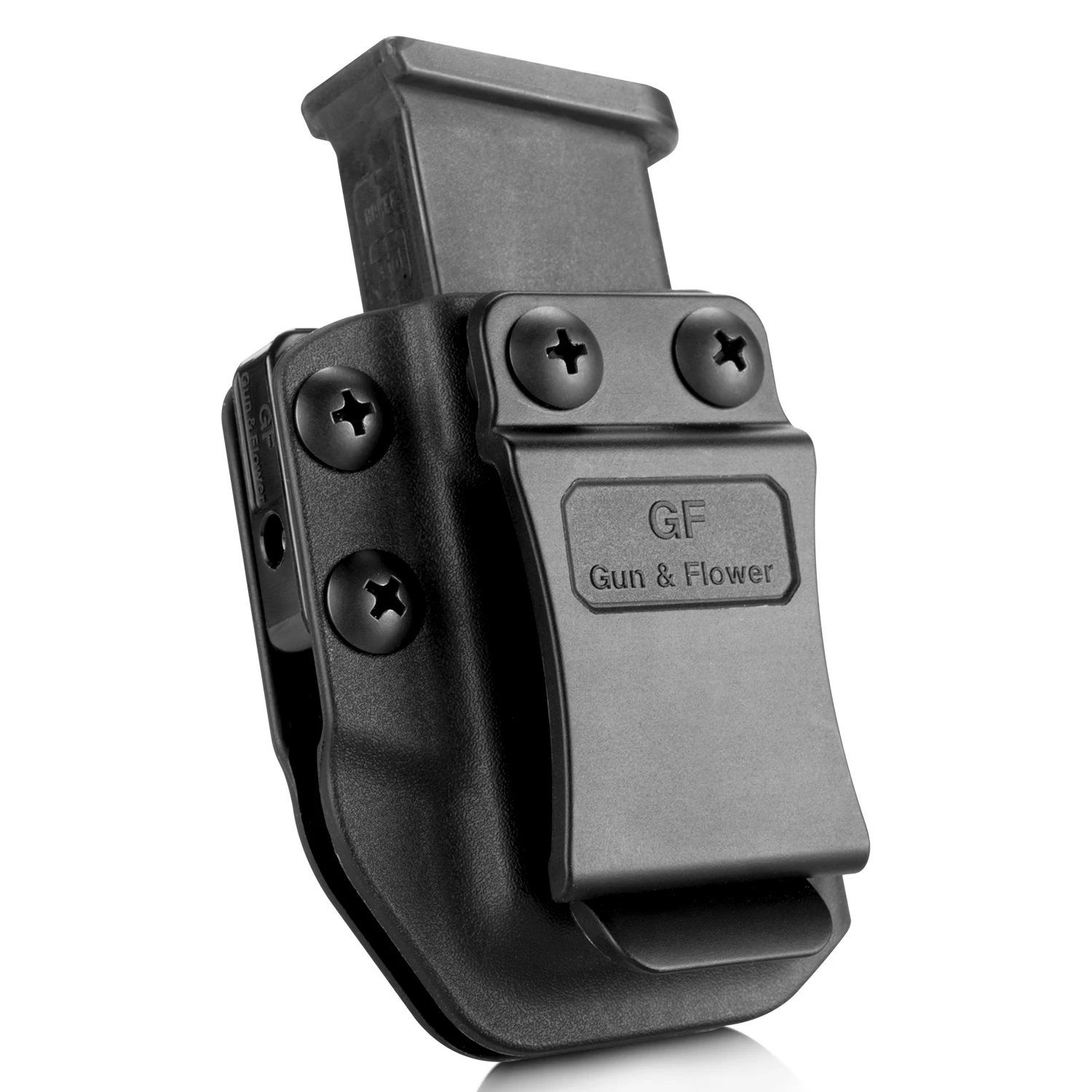 

9mm/.40 Double Stack Universal Mag Carrier IWB / OWB Magazine Holster Fit Glock 17/19/22/23/45/43X /SIg P320 P365 /Taurus G2C