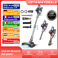 Inse S9 cordless vacuum cleaner, 55KPa, 60min, 1,5 L dust cup, light display battery, for animal hair, Carpet