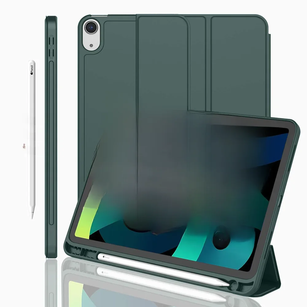 Com suporte para lápis funda para ipad pro 12.9 air 11 13 11th 11 m3 10.5 10.2 ipad air 5th 4th 10th
