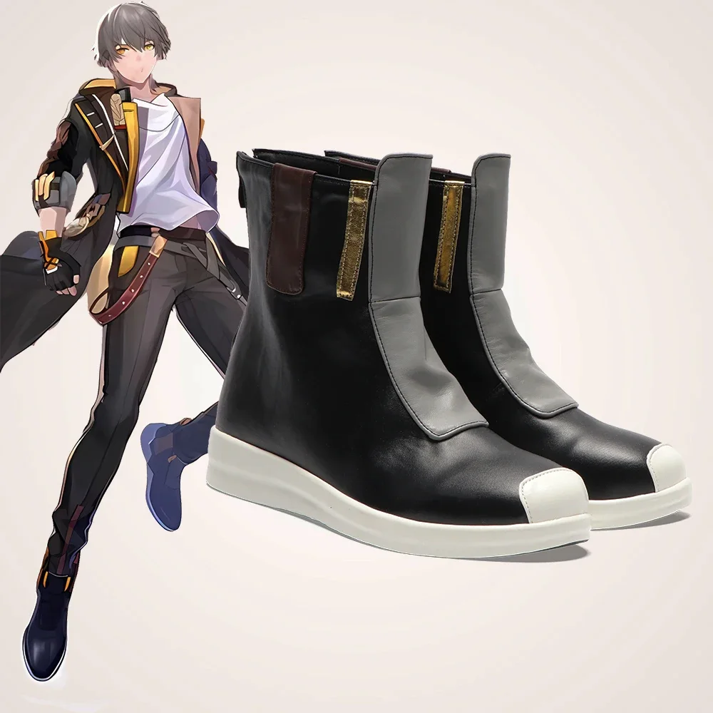 Honkai Star Rail Trailblazer Caelus Chaussures, Cosplay Boots, Halloween Aksesori Dibuat, Sesuai Pesanan, Game, Nouveau