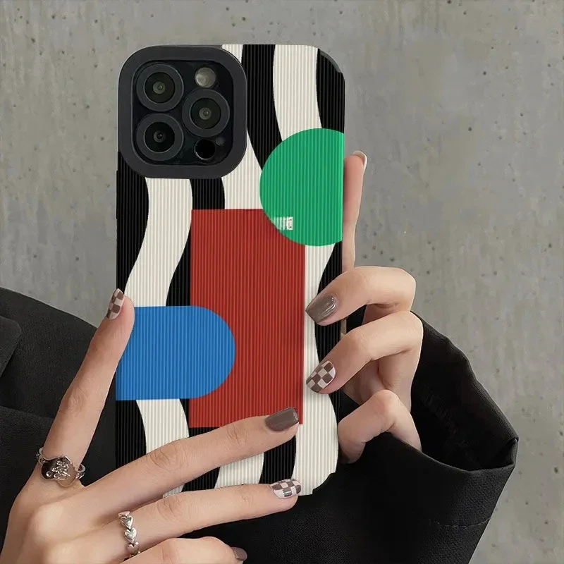 Cobra Zebra Art Estética David Joint Case para iPhone, capa de silicone à prova de choque, 13, 12,