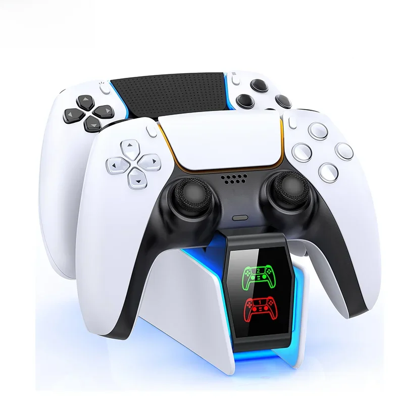 Chargeur DinoFire pour contrĂ´leur PS5 Station de charge DualSense double station de charge support pour contrĂ´leurs PlayStation 5