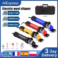 6 Speed 13 Teeth Plug in Electric Sheep Pet Hair Clipper Shearing Kit Shear Wool Cut Goat Pet Animal Shearing Supplies Farm Cut