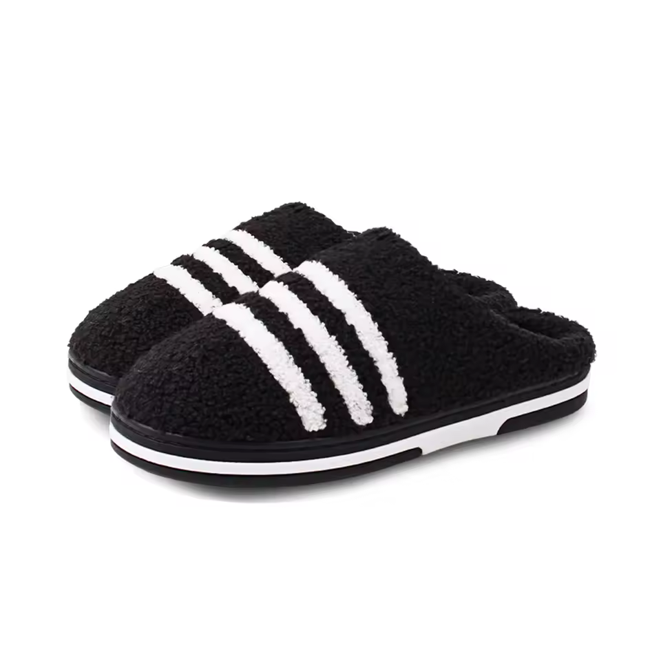 고급 양털 뮬 슬리퍼