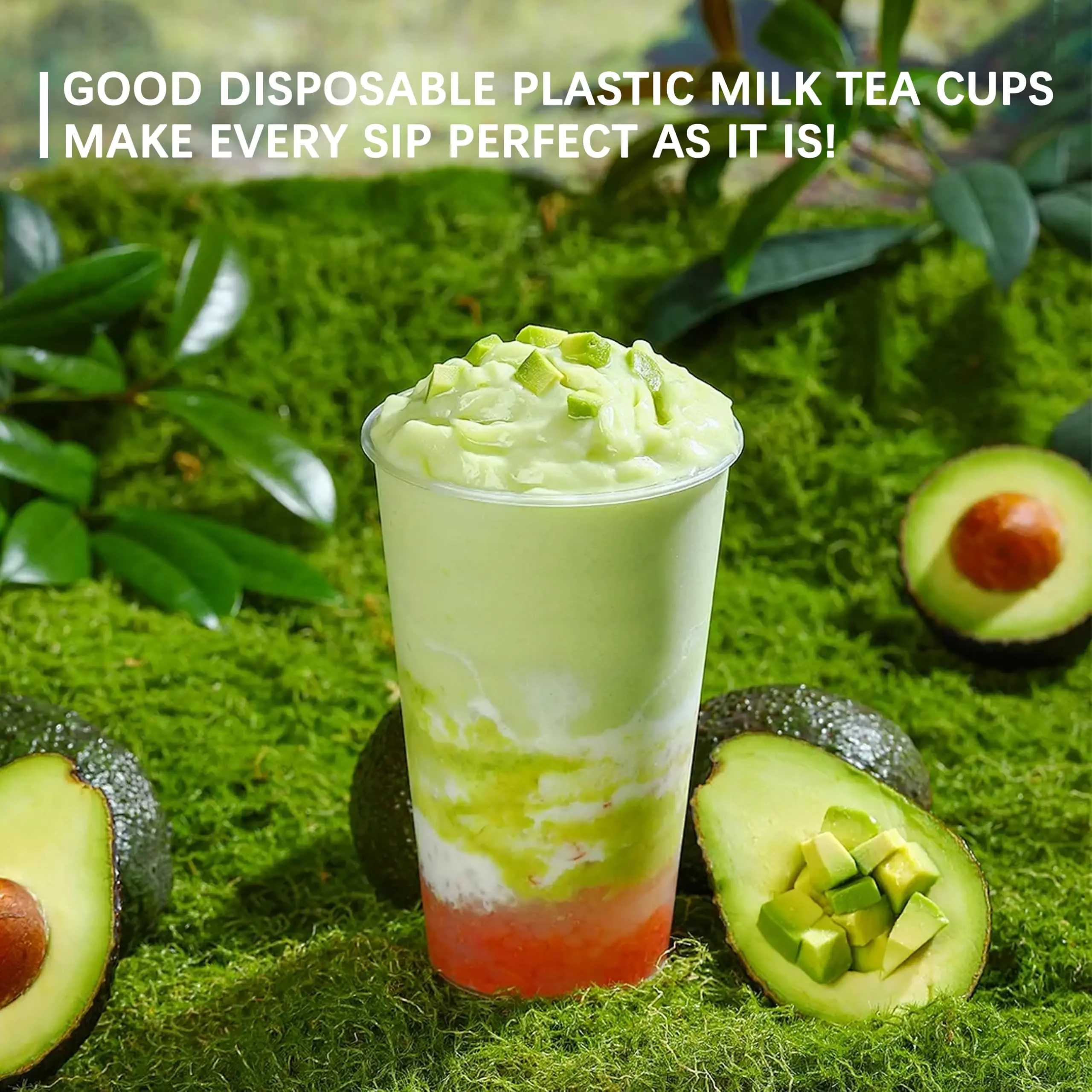 50/100-teiliges Set Parfait-Becher, 500ml mattierte Plastikbecher, BPA-frei, wiederverwendbar, geeignet für Partys, Feiern und den Alltag. – Detail 9