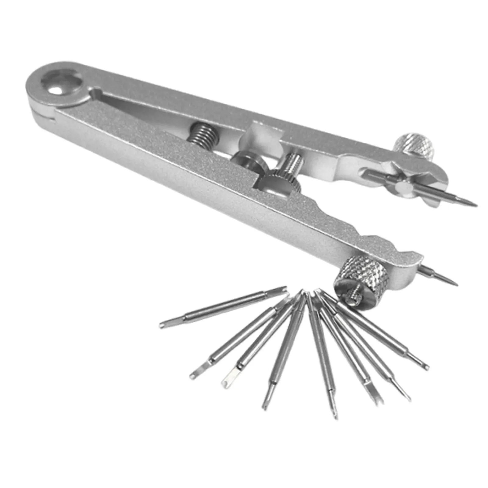 Professional Spring Bar Tool for Watch Repair Heavy Duty Stainless Steel Spring Bar Plier Remover with Interchangeable Tips