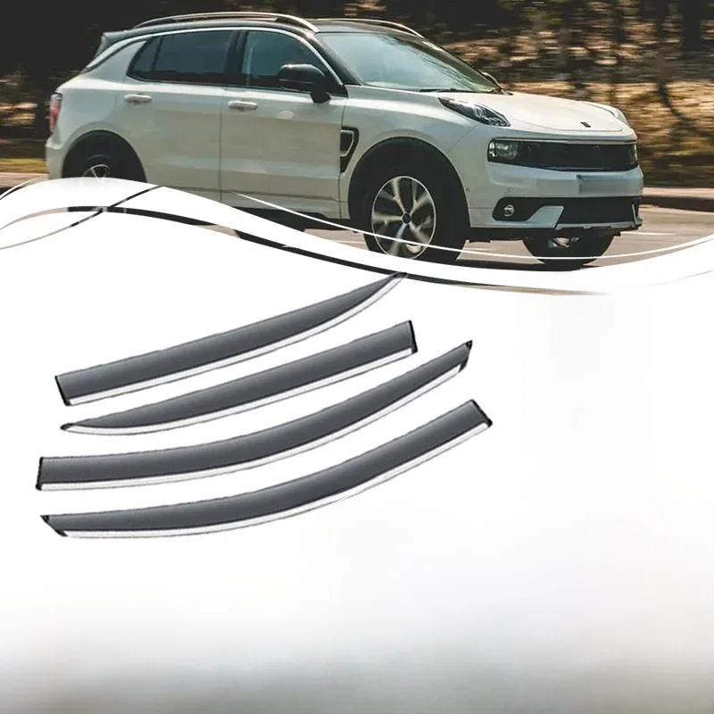 Auto Regen Deflector Voor Lynk & Co 01 PHEV CX11 2017 ~ 2024 ABS Venster Wind Zon Regen Vizier Deflector weershields Auto Accessoires - afbeelding 2