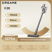 Dreame R20 Wireless Vertical Vacuum Cleaner/Large Suction Strength 190 AW/Long Time Pruse Up to 90 Minutes/Official Warranty