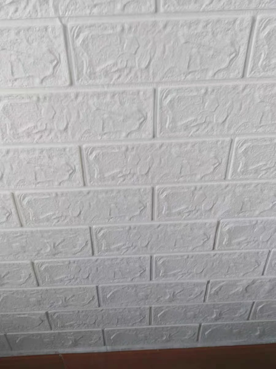 70cmx1/5/10m 3D Wallpaper Decoration Self-adhesive Antique Foam Brick Wallpaper Living Room Bedroom Waterproof 3d Wall Sticker photo review