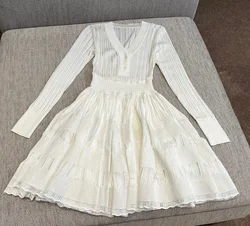 Luxe gebreide lentejurk in poppenstijl voor dames
