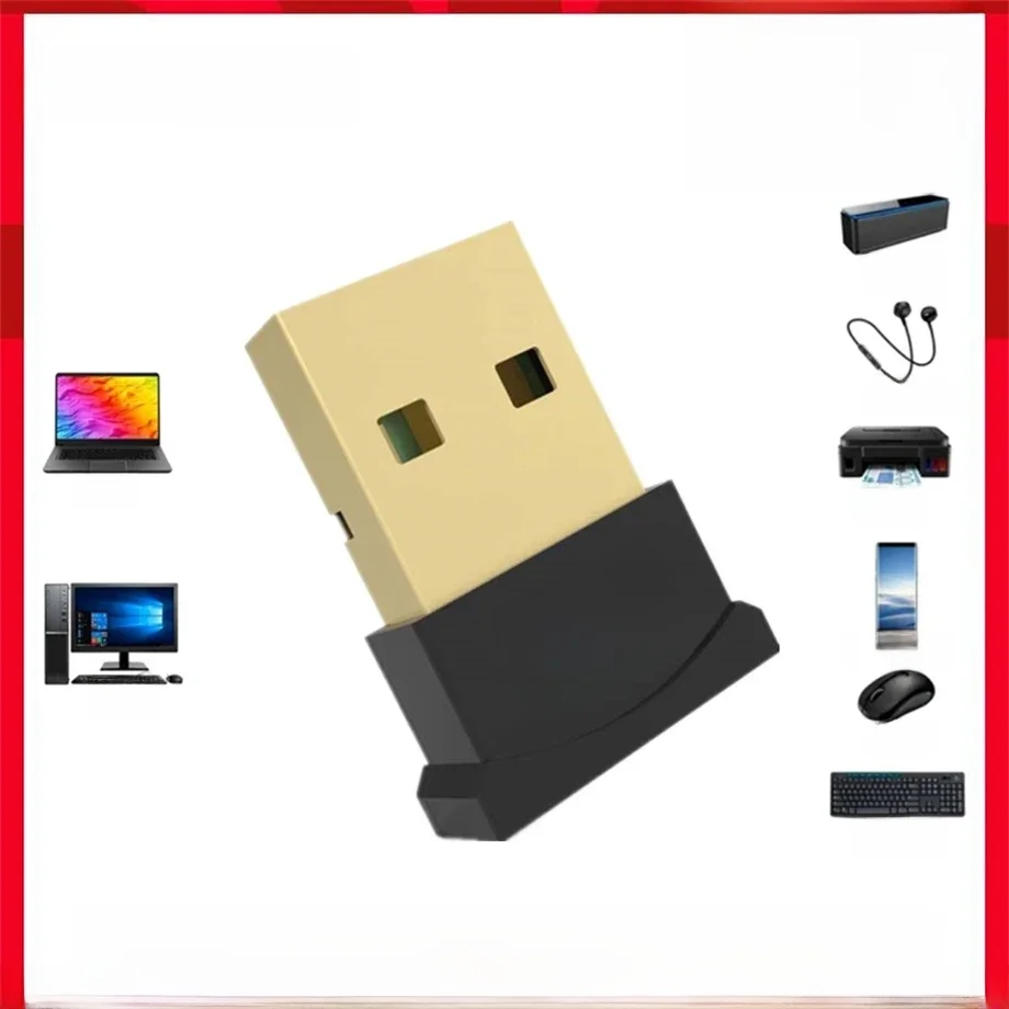Adaptateur Bluetooth 5.3 pour PC portable, Dongle USB Bluetooth 5.1, récepteur pour haut-parleur, souris, clavier, transmetteur audio musical