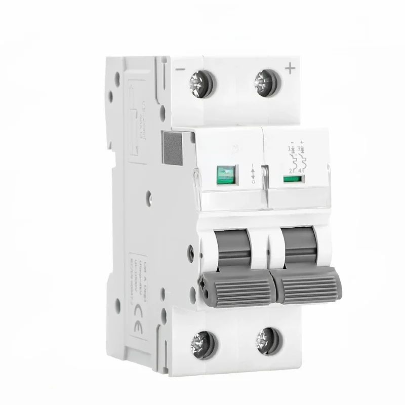 GEYA Din Rail DC MCB 6KA 2P 500V Mini wyłącznik automatyczny DC 6A 10A 16A 20A 25A 32A 40A 50A 63A — zdjęcie 2