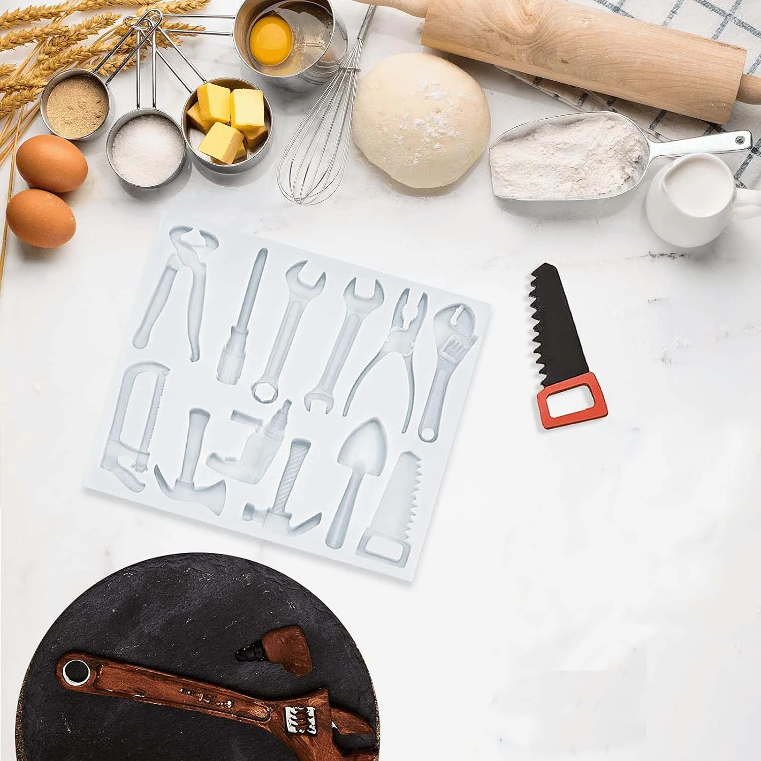 أدوات البناء قوالب السيليكون فندان قالب الشوكولاته اليدوية لتزيين الكعكة قطاعات الكب كيك بوليمر كلاي كاندي السكر الحرفية #3